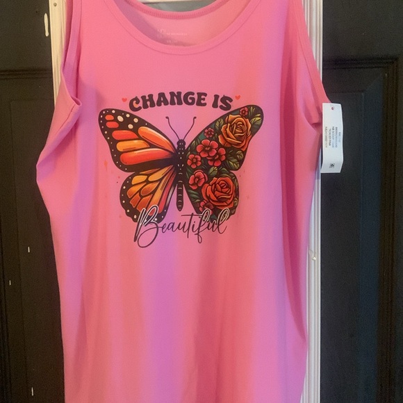 XXL Sleeveless, Taylor Made by CAT,BUTTERFLY picture with Change is Beautiful!! - Picture 2 of 4